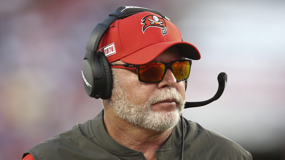 Bruce Arians on the football field