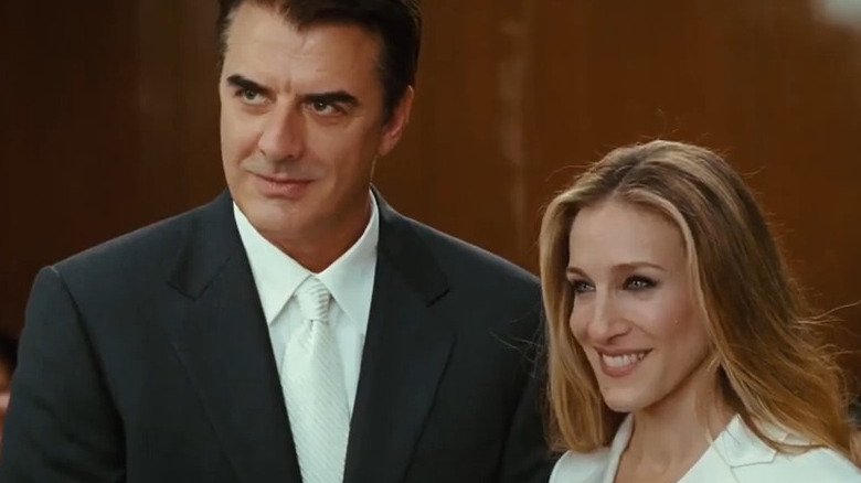 Chris Noth with Sarah Jessica Parker on SATC