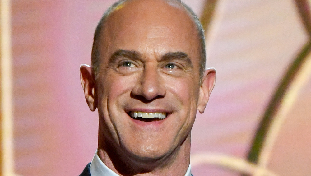 Christopher Meloni presenting at the Golden Globes 