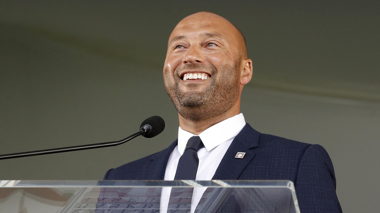Derek Jeter smiling