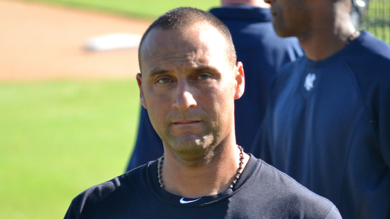 Derek Jeter walking