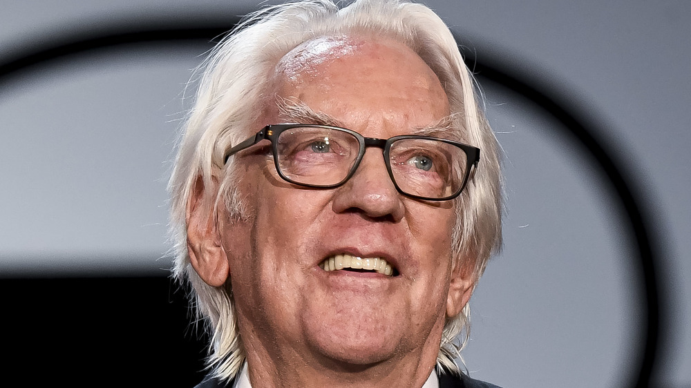 Donald Sutherland smiling at an event