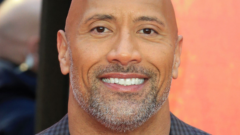 Dwayne Johnson smiling