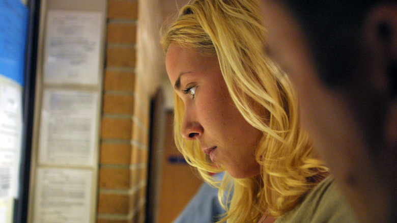 Kim Scott at a courthouse