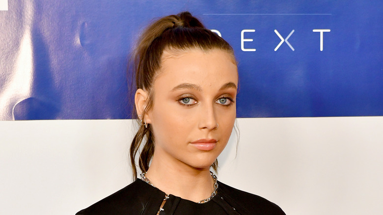 Emma Chamberlain in black