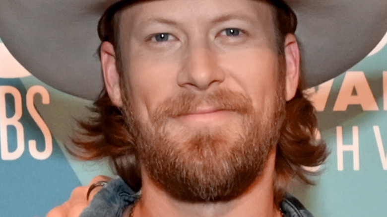 Brian Kelley, smiling, facial hair, 2020 red carpet, cowboy hat