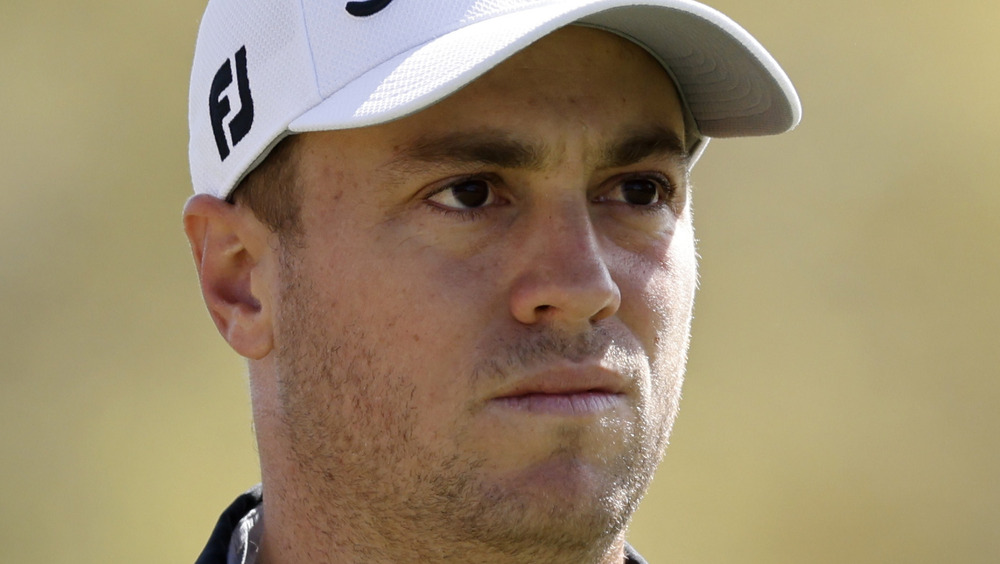 Justin Thomas staring