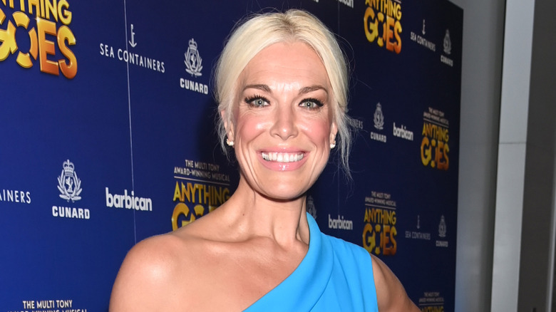 Hannah Waddingham in one-shoulder dress