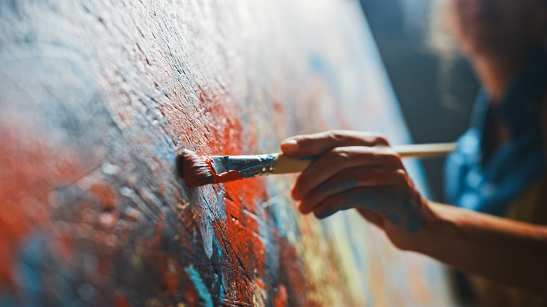 person painting