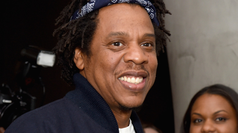 Jay-Z smiling at event