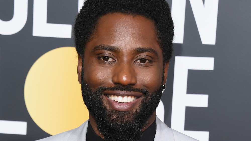 John David Washington smiling