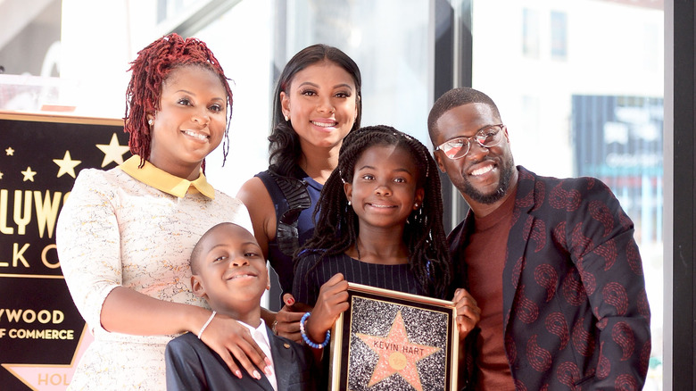 Kevin Hart with family