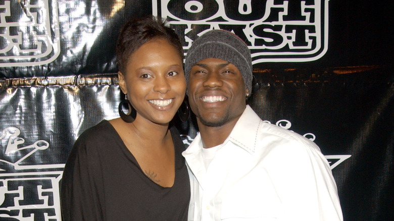 Kevin Hart poses with ex-wife Torrei