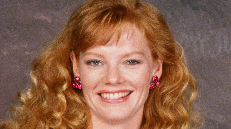 Marg Helgenberger with curly hair