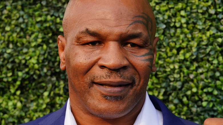 Mike Tyson posing