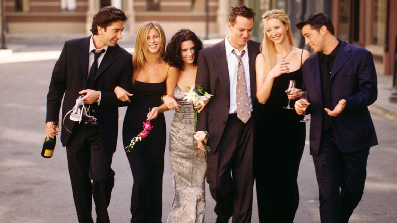 David Schwimmer, Jennifer Aniston, Courteney Cox, Matthew Perry, Lisa Kudrow, Matt LeBlanc of Friends