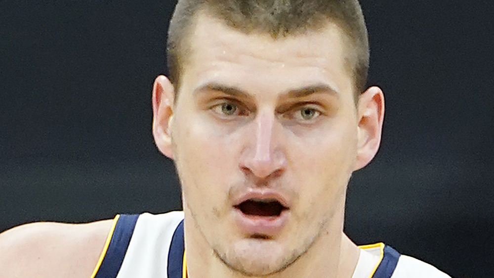 Nikola Jokic playing basketball for the Denver Nuggets 