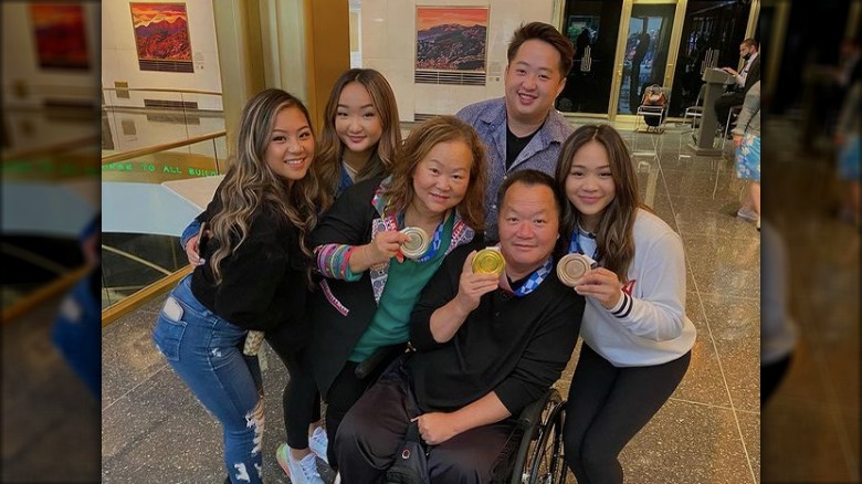 Sunie Lee and family