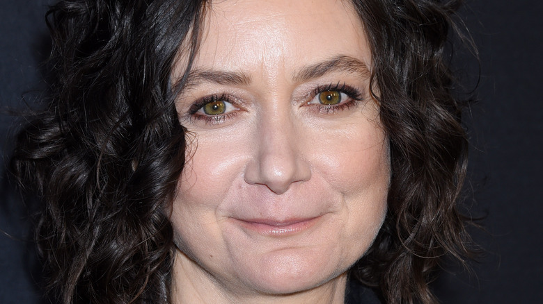 Sara Gilbert smirk 