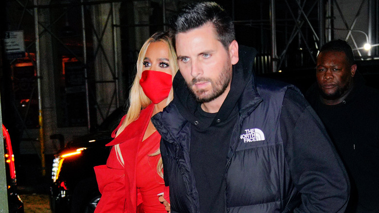 Scott Disick and Khloé Kardashian walking