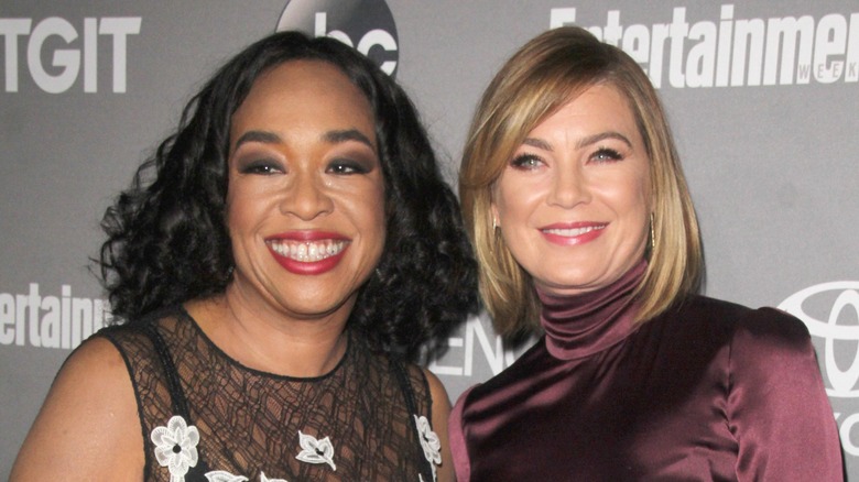 Shonda Rhimes with Ellen Pompeo