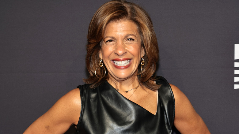 Hoda Kotb smiling for cameras on the red carpet