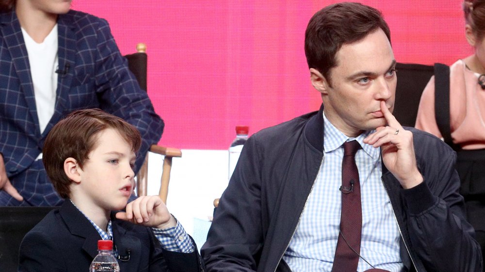 Iain Armitage and Jim Parsons at the 2017 Summer TCA Press Tour