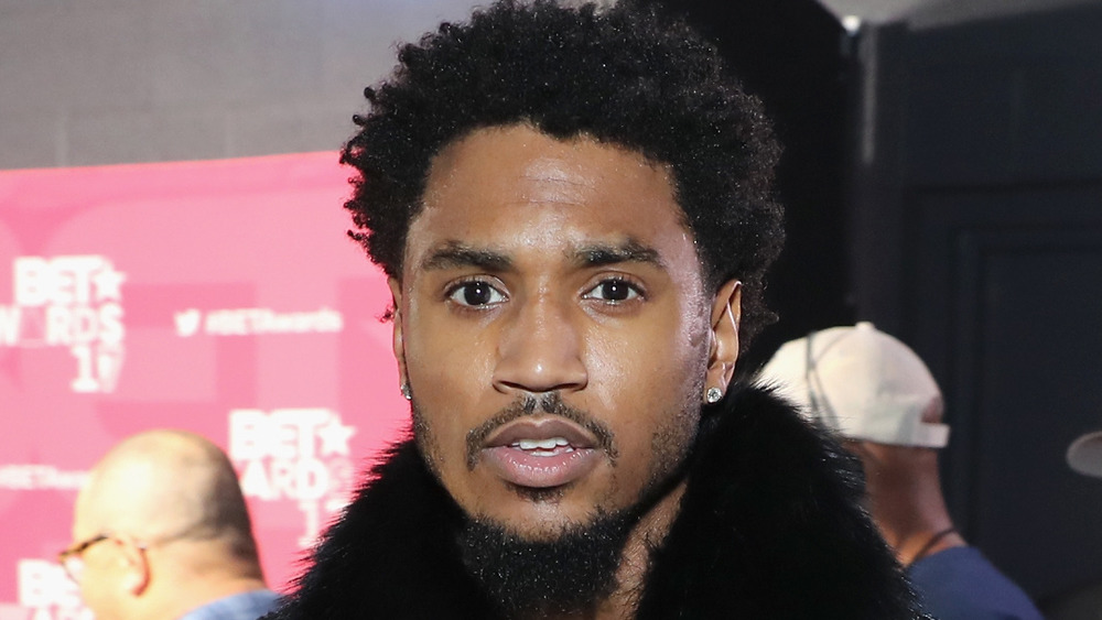 Trey Songz staring