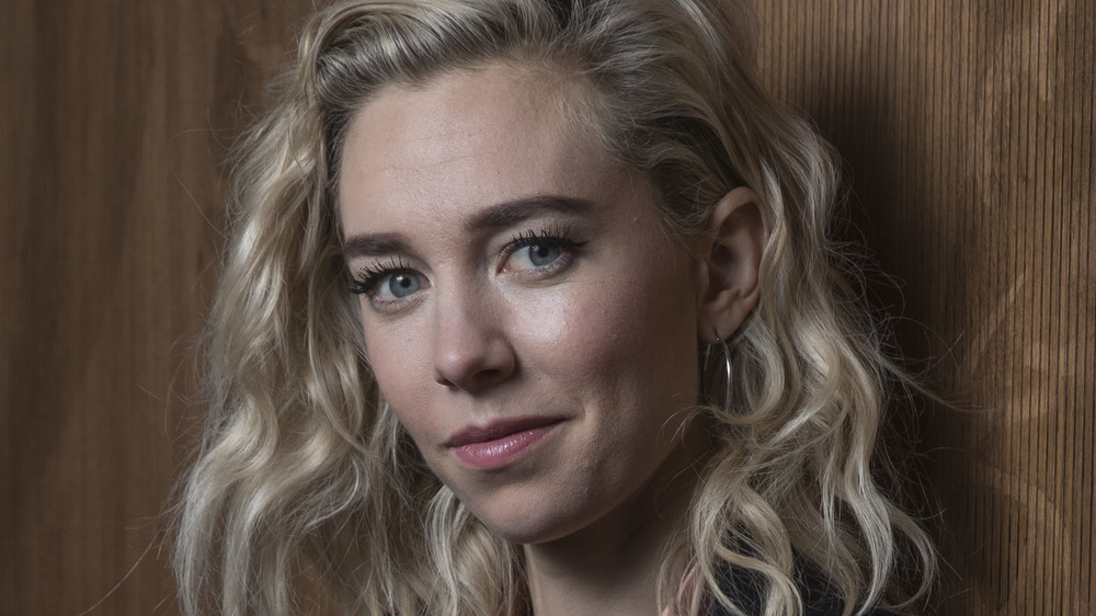 Vanessa Kirby sports curly blonde hair