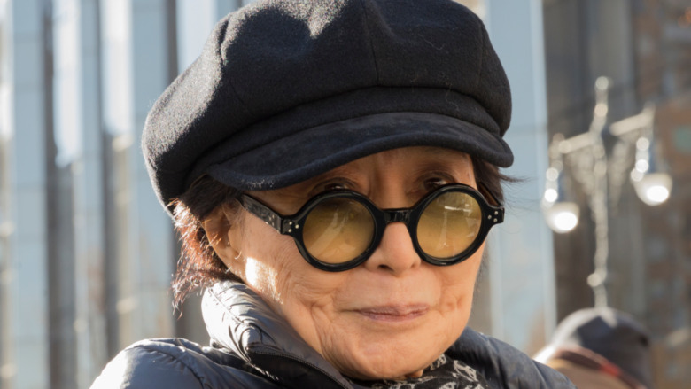 Yoko Ono smiling