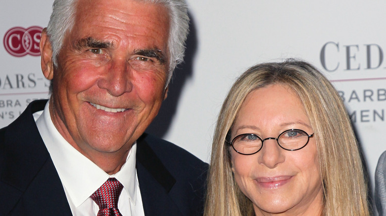 James Brolin posing with Barbra Streisand