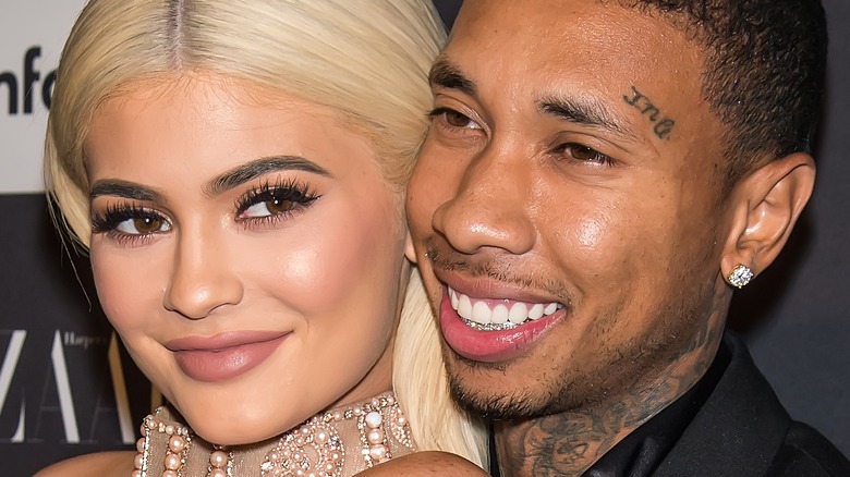 Kylie Jenner, Tyga smiling