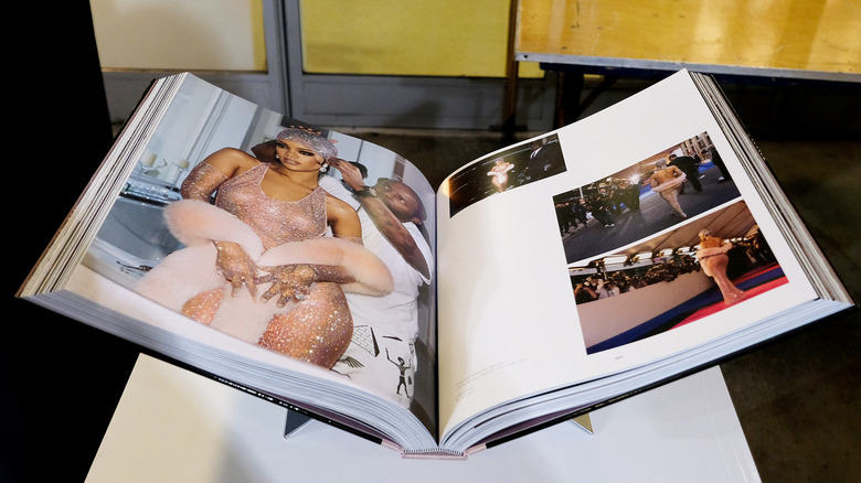 Interior shot of the "Rihanna" book