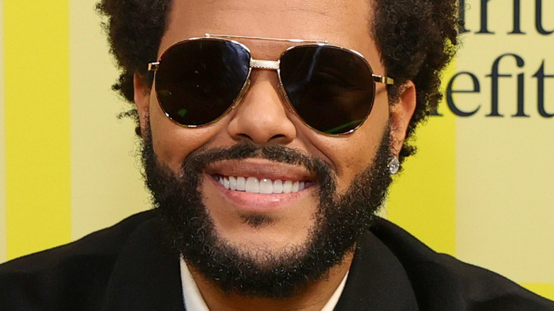 The Weeknd smiling