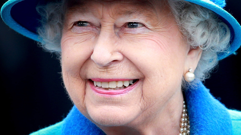 Queen Elizabeth smiling