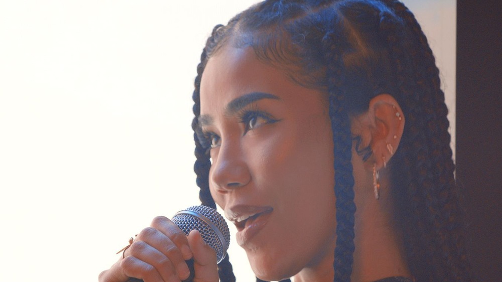 Jhene Aiko performs at BET awards