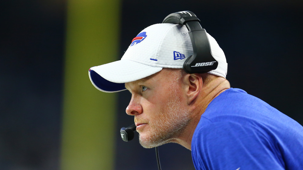 Sean McDermott coaching at game