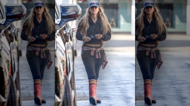 Nicole Curtis walking on a Studio City street.