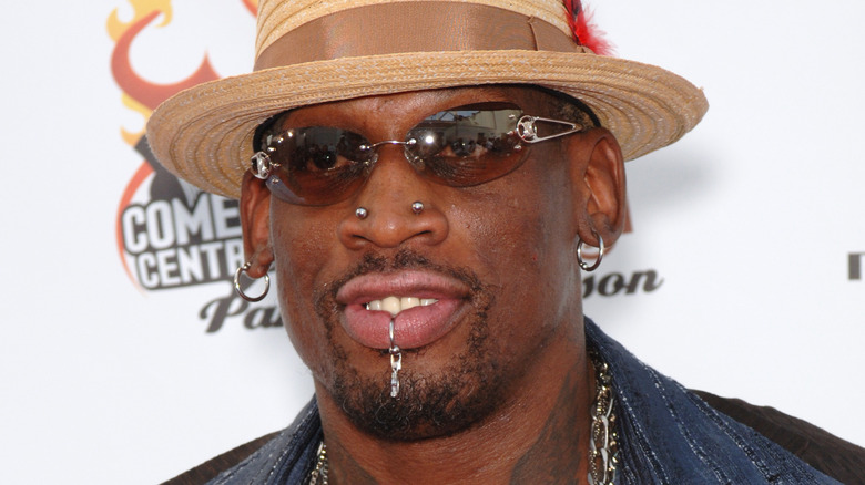 Dennis Rodman posing