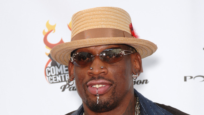 Dennis Rodman posing