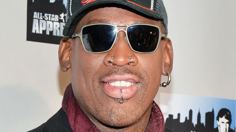 Dennis Rodman smiling