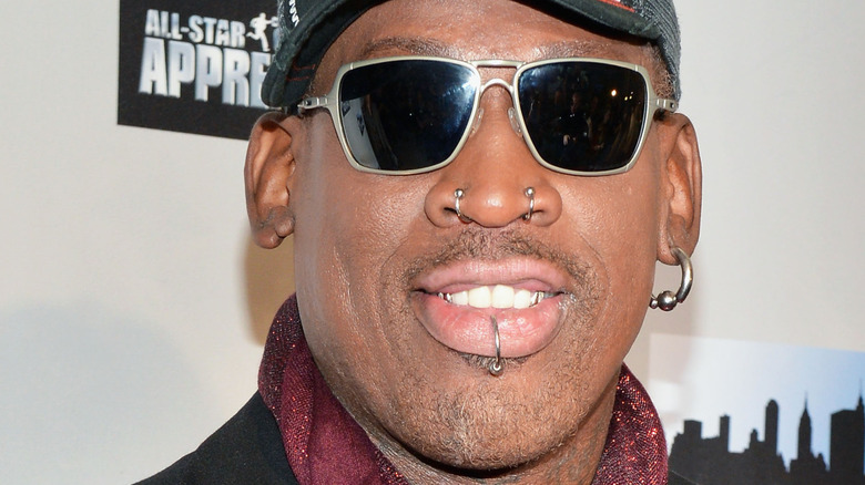 Dennis Rodman smiling