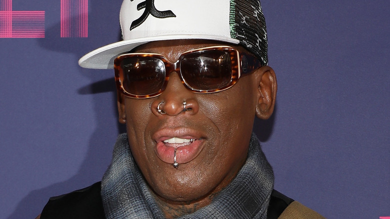 Dennis Rodman posing