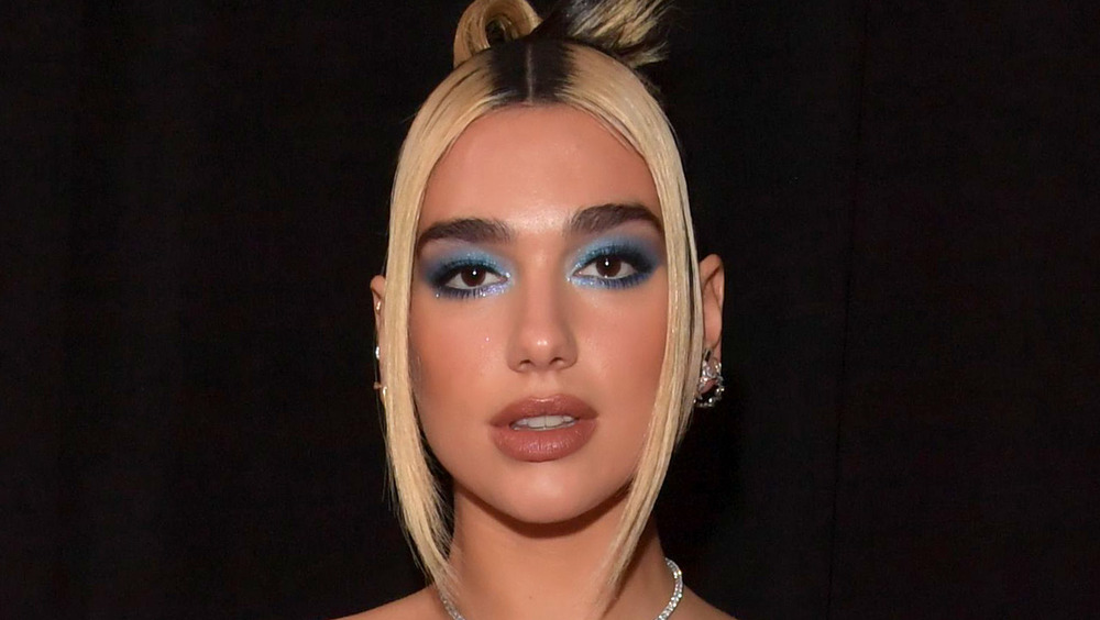 Dua Lipa gazing forward