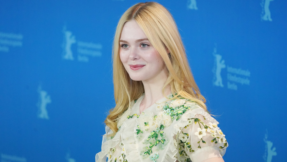 Elle Fanning on a red carpet