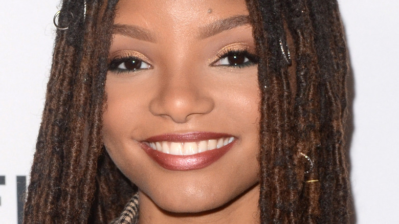 Halle Bailey smiling