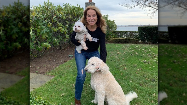 Kathie Lee Gifford with her dogs