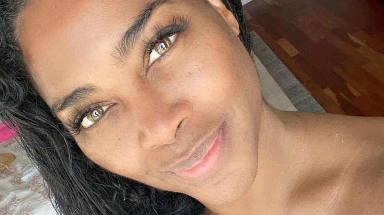 Kenya Moore makeup free instagram