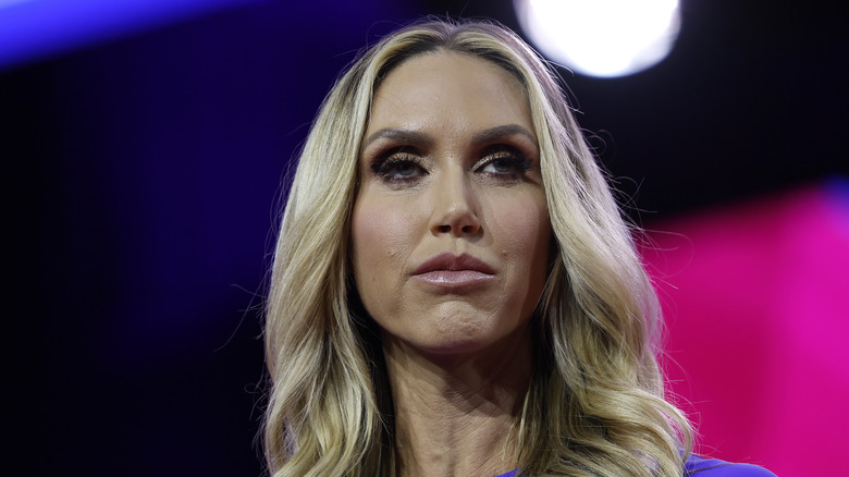 Lara Trump center parted hair