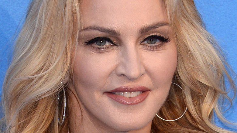 Madonna smiling broadly